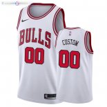Maillot NBA Chicago Bulls NO.00 Personnalisé Blanc Association 2020