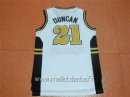 Maillot NCAA Wake Forest No.21 Tim Duncan Blanc