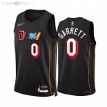Maillot NBA Nike Miami Heat NO.0 Marcus Garrett 75th Noir Ville 2021-22