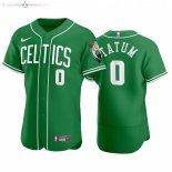 Maillot NBA Celtics x MLB NO.0 Jayson Tatum Vert 2020