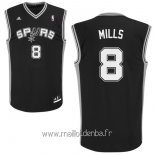 Maillot San Antonio Spurs No.8 Patty Mills Noir