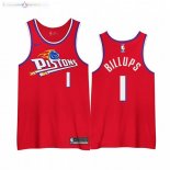 Maillot Detroit Pistons Nike NO.1 Chauncey Billups Nike Rouge Ville 2020-21