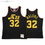 Maillot NBA Utah Jazz NO.32 Karl Malone Reload 2.0 Noir Hardwood Classics