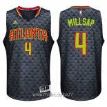 Maillot Atlanta Hawks No.4 Paul Millsap Noir