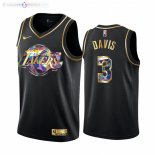 Maillot NBA Nike Los Angeles Lakers NO.3 Anthony Davis Noir Diamant 2021-22