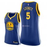 Maillot Femme Golden State Warriors NO.5 Kevon Loone Bleu Icon 2018