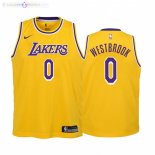 Maillot NBA Enfants Angeles Lakers NO.0 Russell Westbrook Or Icon 2021-22