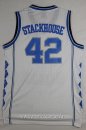 Maillot NCAA North Carolina No.42 Jerry Stackhouse Blanc