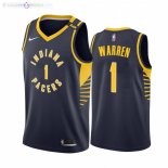 Maillot NBA Nike Indiana Pacers NO.1 T.J. Warren Nike Marine Icon 2021-22
