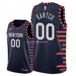 Maillot New York Knicks Nike NO.0 Enes Kanter Nike Marine Ville 2018/2019