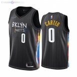 Maillot NBA Nike Brooklyn Nets NO.0 Jevon Carter Nike Noir Ville 2021-22