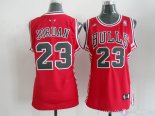 Maillot Femme Chicago Bulls NO.23 Michael Jordan Rouge Noir