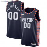 Maillot NBA New York Knicks NO.00 Personnalisé Nike Marine Ville 2019-20