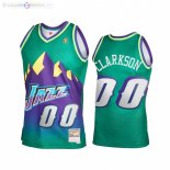 Maillot NBA Utah Jazz NO.0 Jordan Clarkson Vert Throwback 2021