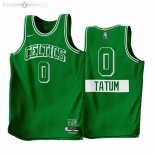 Maillot NBA Nike Boston Celtics NO.0 Jayson Tatum 75th Season Vert Ville 2021-22