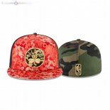 Snapbacks Caps 2020 Boston Celtics 100th Anniversary 59FIFTY Fitted Rouge