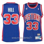 Maillot Detroit Pistons No.33 Grant Hill Retro Bleu