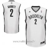 Maillot Brooklyn Nets No.2 Kevin Garnett Blanc