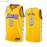 Maillot Los Angeles Lakers Nike NO.0 Kyle Kuzma Nike Jaune Ville 2019-20