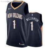 Maillot New Orleans Pelicans NO.1 Zion Williamson Marine Icon