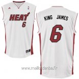 Maillot Miami Heat No.6 King James Blanc