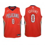 Maillot Enfants New Orleans Pelicans NO.0 DeMarcus Cousins Rouge Statement 2018