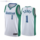Maillot NBA Nike Dallas Mavericks NO.1 Tyrell Terry Nike Blanc Ville 2021-22