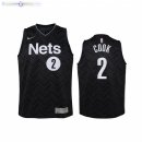 Maillot NBA Enfant Earned Edition Brooklyn Nets NO.2 Tyler Cook Noir 2020-21
