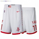 Pantalon Houston Rockets NO.11 Yao Ming Blanc Ville 2020