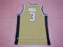 Maillot NCAA Wake Forest No.3 Chris Paul Or