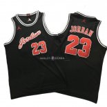 Maillot Chicago Bulls NO.23 Michael Jordan Noir Rouge Blanc