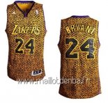 Maillot L.A.Lakers Lumière Leopard No.24 Bryant Dorado