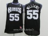Maillot Sacramento Kings No.55 Jason Williams Noir