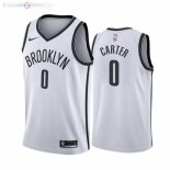 Maillot NBA Nike Brooklyn Nets NO.0 Jevon Carter Nike Blanc Association 2021-22