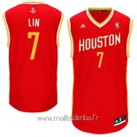 Maillot Houston Rockets No.7 Jeremy Lin Retro Rouge