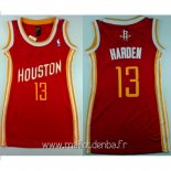 Maillot Femme Houston Rockets No.13 James Harden Retro Rouge