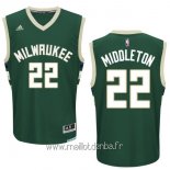 Maillot Milwaukee Bucks No.22 Khris Middleton Vert