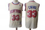 Maillot New York Knicks NO.33 Patrick Ewing Retro Crème 1991/92