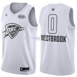 Maillot 2018 All Star NO.0 Russell Westbrook Blanc