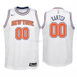 Maillot Enfants New York Knicks NO.0 Enes Kanter Blanc Statement 2018