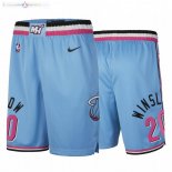 Pantalon Miami Heat Nike NO.20 Justise Winslow Nike Bleu Ville