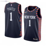 Maillot New York Knicks Nike NO.1 Bobby Portis Marine Ville 2019/2020