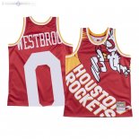 Maillot Houston Rockets Nike NO.0 Russell Westbrook Rouge