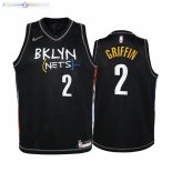 Maillot NBA Enfant Brooklyn Nets NO.2 Blake Griffin Noir Ville 2020-21