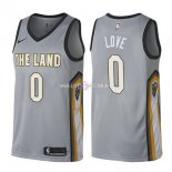 Maillot Cleveland Cavaliers Nike NO.0 Kevin Love Nike Gris Ville