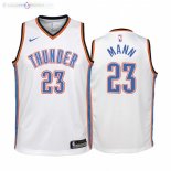Maillot NBA Enfants City Thunder NO.23 Tre Mann Blanc Association 2021