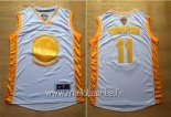 Maillot Golden State Warriors No.11 Klay Thompson Or