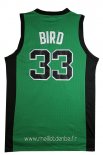 Maillot Boston Celtics No.33 Larry Joe Bird Vert Noir