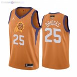 Maillot Phoenix Suns 2021 NBA Finales NO.25 Mikal Bridges Orange