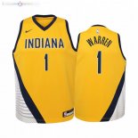 Maillot NBA Enfant Indiana Pacers NO.1 T.J. Warren Jaune Statement 2019-20